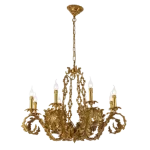 PHILIP CHANDELIER 8XE14 BRASS Szezonális akció