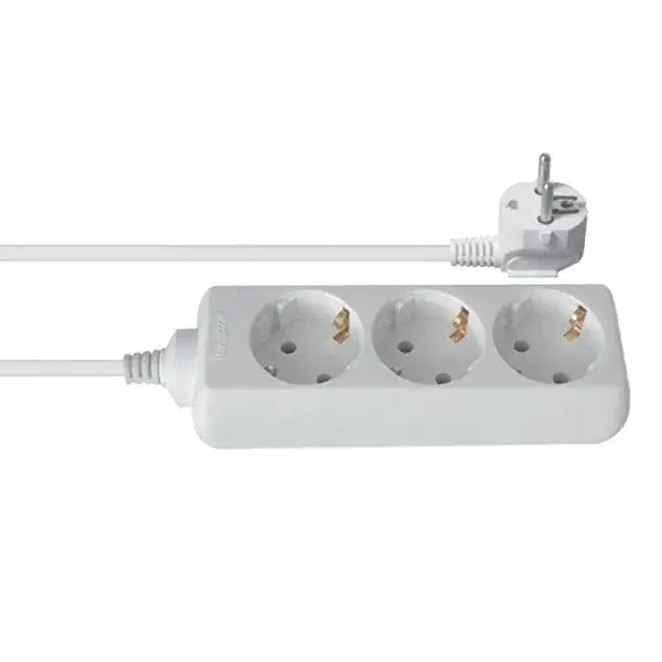 PREDLŽOVACÍ PRÍVOD 3-ZÁSUVKA SCHUKO H05VV-F DG-D03B 3X1.5 5.0M Csak ma