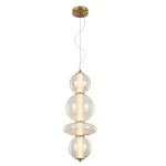 SPLENDOR LED PENDANT 18W 3000K, BRASS+COGNAC GLASS Kedvezményes ár