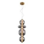 SPLENDOR LED PENDANT 18W 3000K, BRASS+SMOKY GREY Azonnali szállítás