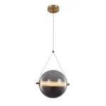 Gyors kiszállítás SPLENDOR LED PENDANT 9W 3000K, BRASS+SMOKY GREY