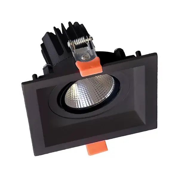 Szezonális akció SQUARE LED MOVABLE SPOT LIGHT 15W 230V 3000K BLACK