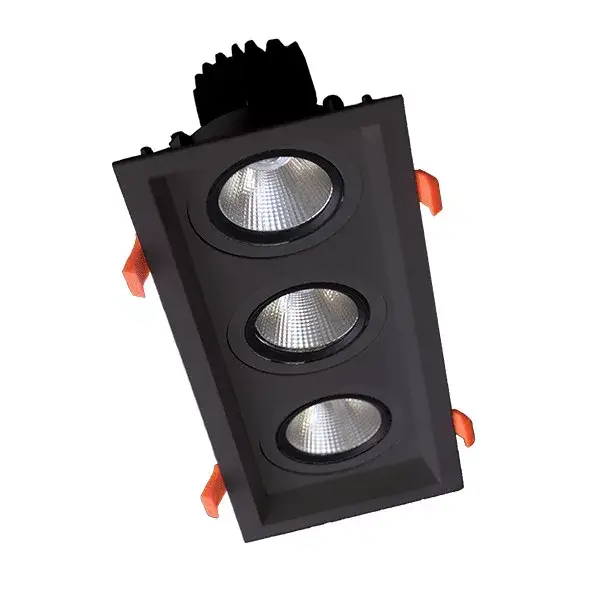 TRIPLE LED MOVABLE SPOT LIGHT 3X15W 230V 4000K BLACK Nézd meg most