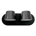 MALIA LED FALI LÁMPA 2X12W 4200K FEKETE Olcsóbb