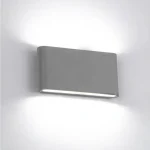 LED FALI LÁMPA 2X6W KEREKÍTETT 4000K IP65 SZÜRKE Olcsó