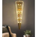 BRIX WALL LAMP 7XG4 GOLD/CRYSTALS Expressz szállítás
