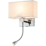 ROSA LED WALL LAMP 3W 4000K + 1XE27, CHROME Legjobb ár