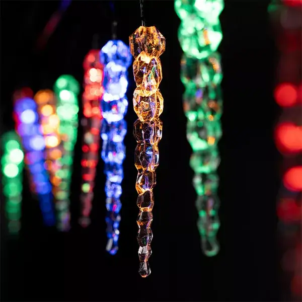 Olcsóbb CHRISTMAS ICICLE LIGHT 10PCS RGB 2XАА IP44