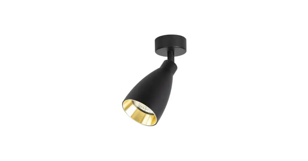 Helis Fali lámpa GU10x1 LED mozgatható fekete + arany Rendeld meg most