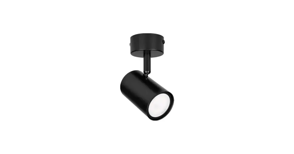 Richi GU10x1 LED fali lámpa, mozgatható, fekete Biztonságos vásárlás