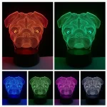 3D HATÁSÚ ÉJSZAKAI TÖBBSZÍNŰ LED LÁMPA BOXER Korlátozott ajánlat
