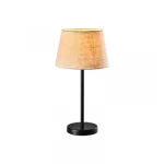 LORETO TABLE LAMP 1XE27 BLACK/FLAX Szezonális akció