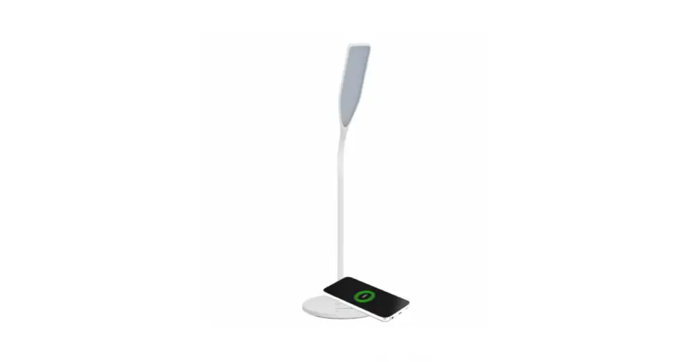 Gyors kiszállítás LED-es modern íróasztallámpa + vezeték nélküli telefontöltő