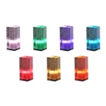 Újdonság Cristal tölthető 3W RGB USB LED asztali lámpa
