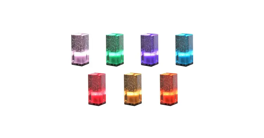 Újdonság Cristal tölthető 3W RGB USB LED asztali lámpa