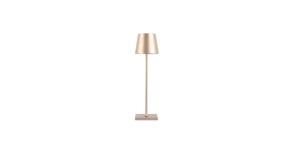 Solio LED asztali lámpa 4000K arany, akkumulátoros Csak ma