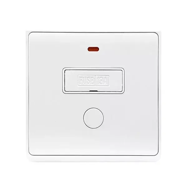 LONDON OUTLET WITH FUSE AND LED INDICATOR WHITE Különleges ajánlat
