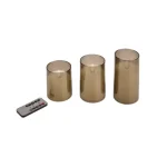 DEC. CANDELS 6000K 2XAA WITH REMOTE 3PCS, SET Szuper akció