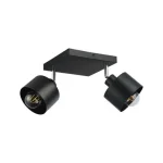 Akció Elza E27x2 LED fali lámpa, mozgatható, fekete