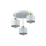 Elza E27x3 LED fali lámpa fehér + arany kerek Azonnal elérhető