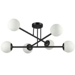 Csak ma Bali-12 LED csillár 77cm E27x6 fekete