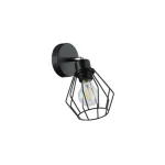 Gyors szállítás Otto Fali lámpa E27x1 LED mozgatható fekete