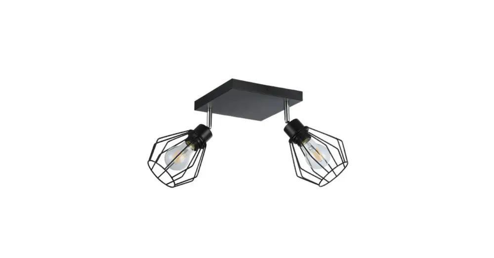 Biztonságos fizetés Otto Lámpa E27x2 LED mozgatható fekete