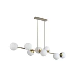 Korlátozott ajánlat Bali-12 függeszték E27x8 120cm bézs+arany