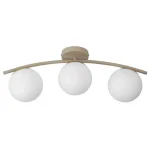 Gyors kiszállítás Bali-12 LED csillár 51cm E27x3 bézs+arany