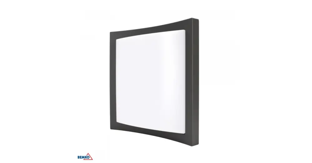 Csak ma LED fali világítás 20W 4000K 1470lm IP65 243x243x73mm grafit