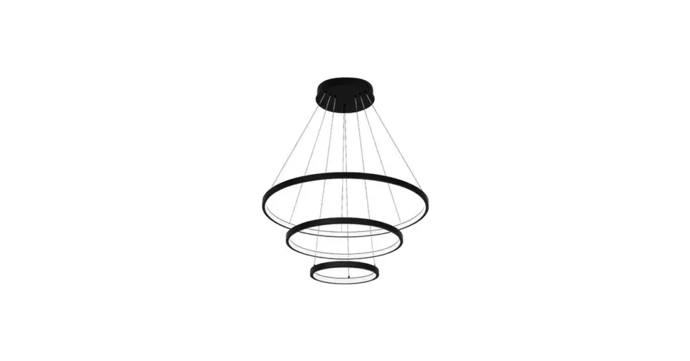 Coma LED csillár 20/40/60cm 77W fekete Outlet
