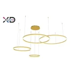 Vedd meg online Mundo LED csillár 40/60/80/100cm 119W arany 3CCT