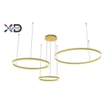 Mundo LED csillár 40/60/80cm 72W arany 3CCT pilo Expressz szállítás