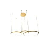 Hodo LED csillár 20/40/60cm 77W arany Legkelendőbb