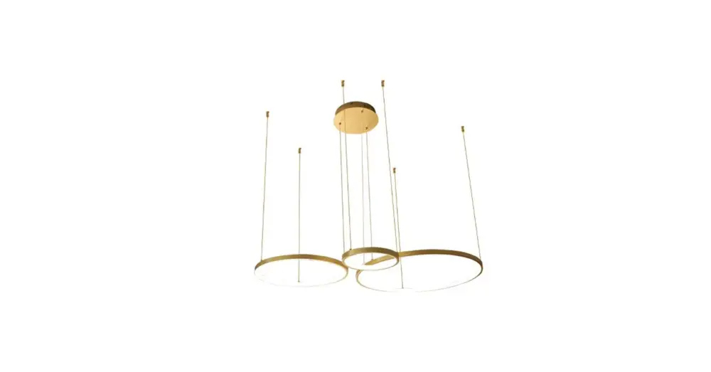Hodo LED csillár 20/40/60cm 77W arany Legkelendőbb