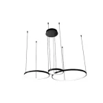 Hodo LED csillár 20/40/60cm 77W fekete Legkelendőbb