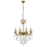 EDWARD CHANDELIER 8XE14 BRASS/JADE Szezonális akció