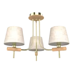 JONAS CEILING LAMP 3XE14 GOLD/WOOD Expressz kézbesítés