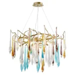 Olcsó KAROL CHANDELIER 8XG9 GOLD/MULTICOLOUR CRYSTALS
