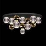 Legjobb ár DIAMOND LED CEILING LAMP 32W 3000K, BLACK+GOLD