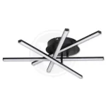 Modena Rivera LED csillár 4000K 35W 50cm fekete Azonnal elérhető