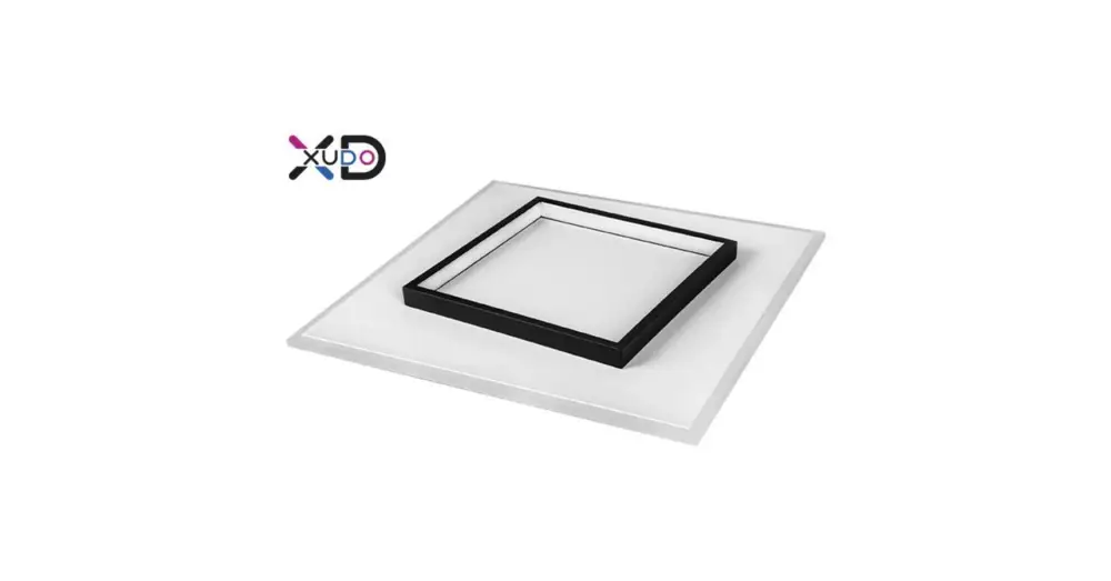 LED csillár 32W 40x40cm 4000K fekete Szuper akció