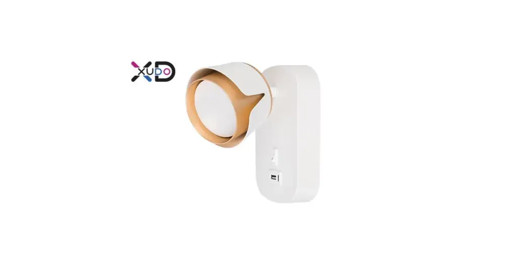 Fali olvasólámpa fehér + arany USB GX53 foglalat Vedd meg online