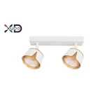 Kiárusítás LED fali, mennyezeti lámpa x2 fehér + arany GX53 foglalat