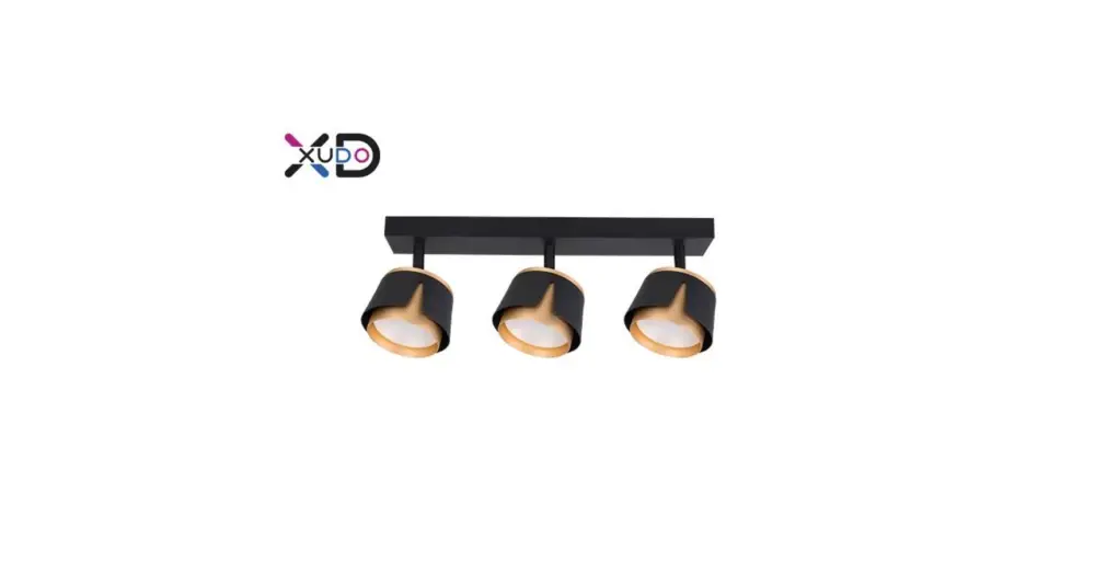 Biztonságos fizetés LED fali, mennyezeti lámpa x3 fekete+arany GX53 foglalat