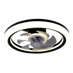 Szuper akció LED mennyezeti ventilátoros lámpa 3CCT 45W fekete