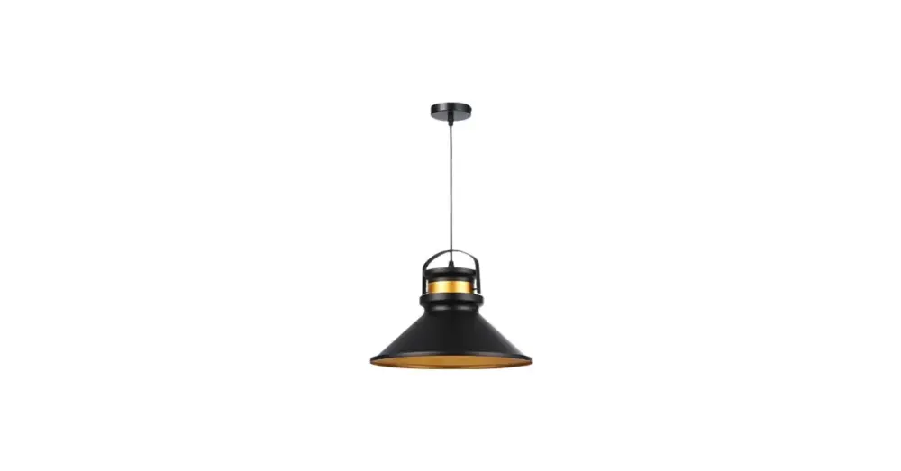 Biztonságos fizetés Tao Függőlámpa E27x1 36cm fekete + réz