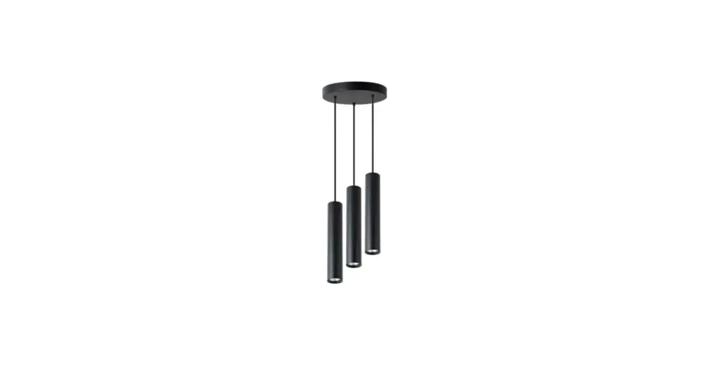 Outlet Keon GU10x3 függőlámpa, fekete kör