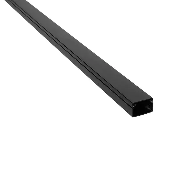 2m. 25X25 PLASTIC CABLE TRUNKING CT2 BLACK Olcsó