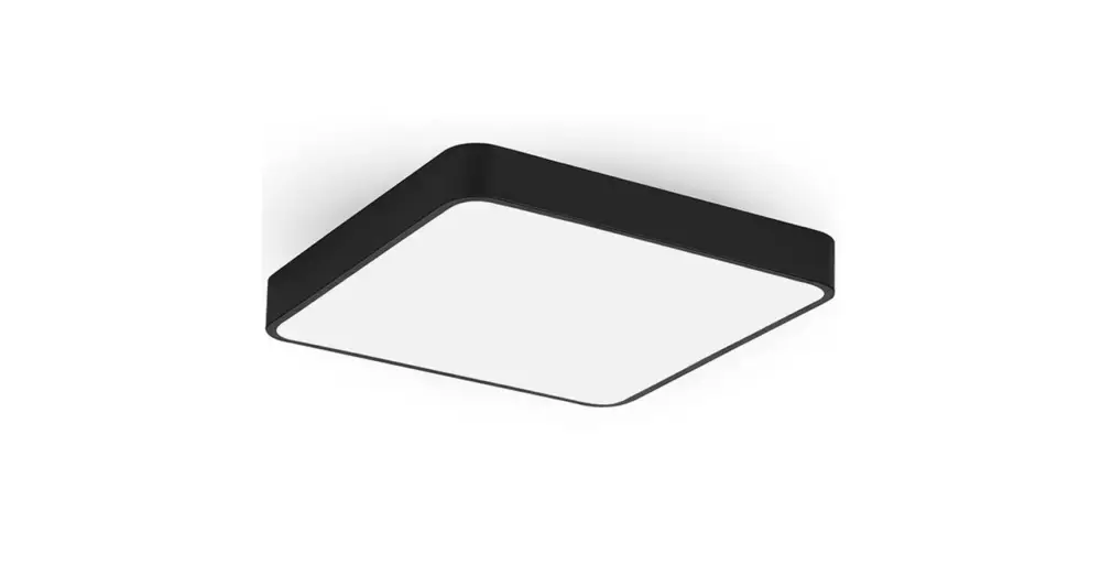 LED mennyezeti lámpa 3CCT 54W 40cm fekete szögletes Különleges ajánlat